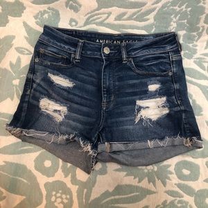 American Eagle High Rise Shortie Shorts